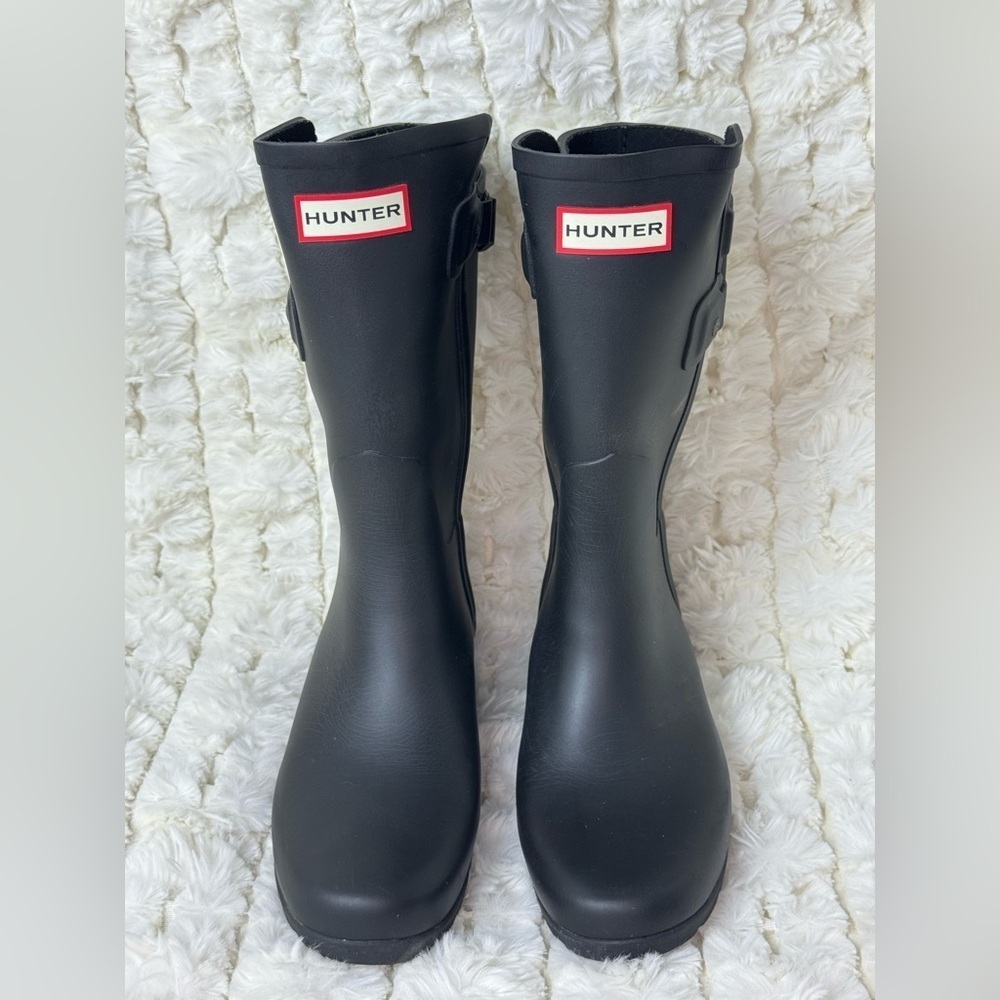 Hunter Wellington Backstrap Short Rain Boots Size 5